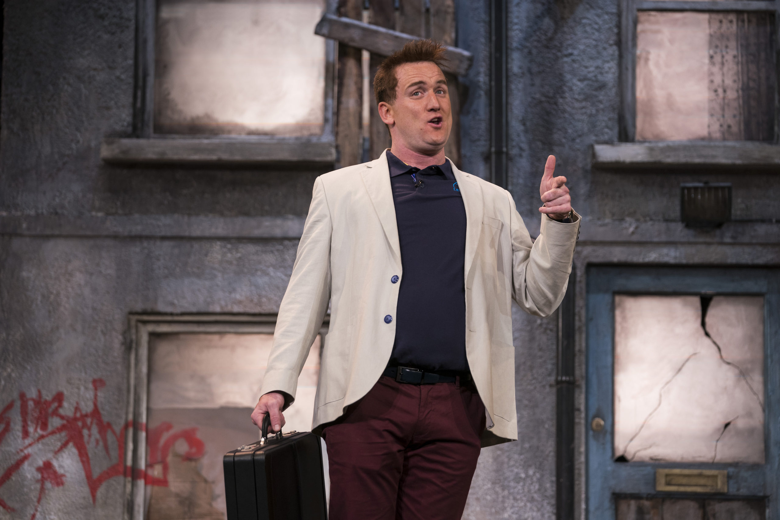 Rory Nolan in Ross O'Carroll-Kelly's Postcards from the Ledge at the Gaiety Theatre