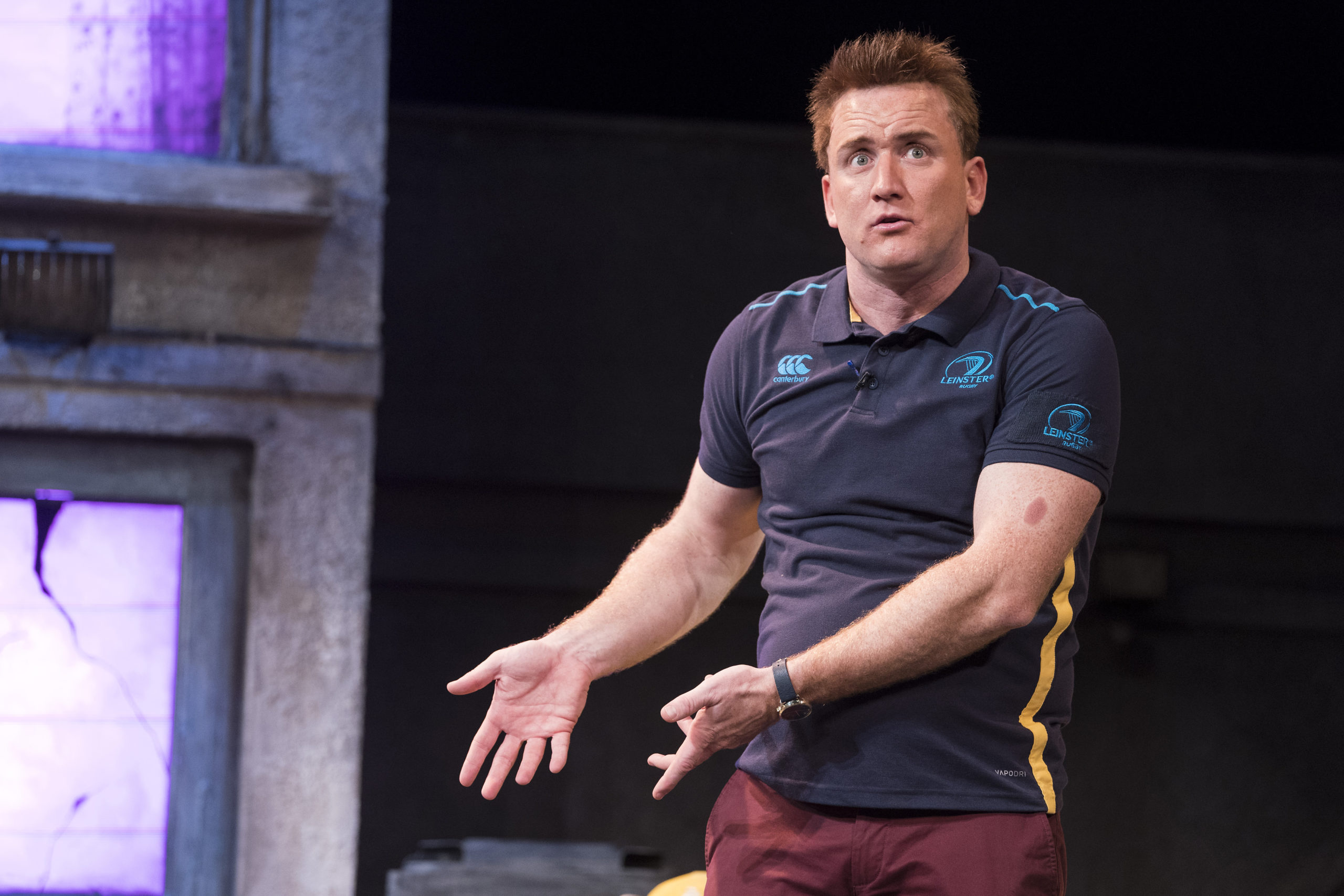 Rory Nolan in Ross O'Carroll-Kelly's Postcards from the Ledge at the Gaiety Theatre